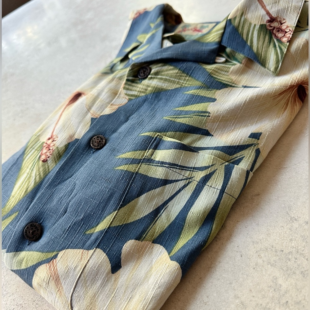 Men’s GUC 100% Silk Reyn Spooner Aloha Shirt Size Medium